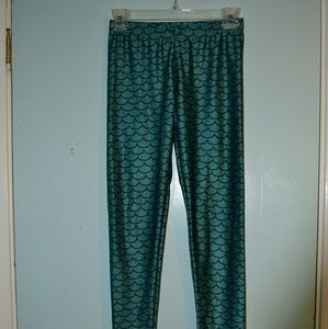 Shiny mermaid leggings